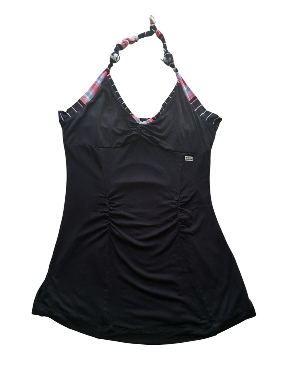 Miss Sixty Women's Vintage y2k Black Halter Tank Top Size Large